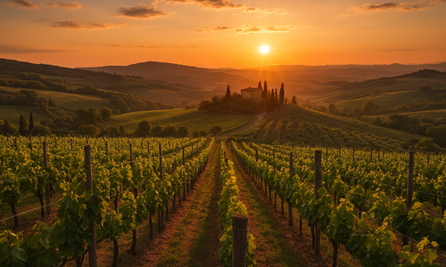 Weinberg Toskana